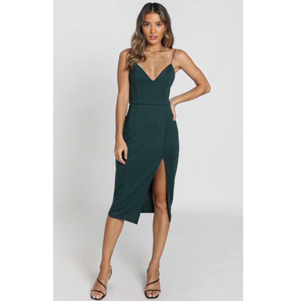 Showpo | Big Ideas Dress in Emerald size 4